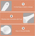 Giantree 10 PCS Teaspoon Measuring Spoons, Food Grade Long Handle Plastic Scoop Set 5 ml Reusable White Measuring Spoon for Coffee Sugar Spices Pr...