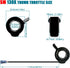 Electric Bike 130X Thumb Throttle Compatible with Left and Right-Handed Ebike Throttle 12V/24V/36V/48V/52V/60V/72V Universal Voltage Electric Bicy...