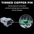 Deutsch DT 8 Pin Connector, 8 Way DT Automotive Waterproof Electrical Connector Male Female Plug Wiring Harness with 16AWG Cable Wire,for Car,Truc...
