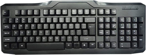 KB-IMK9 107-Key USB Wired English Keyboard (Black)...
