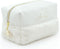 Fluffy Bottom Makeup Bag Organizer – Portable Toiletry Travel Case – Cute Cosmetic Bag for Woman & Girls – Waterproof Soft Vegan Leather Pouch – M...