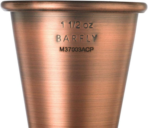 Barfly M37003ACP Japanese Style Jigger, 1 oz x 1-1/2 oz, Antique Copper...