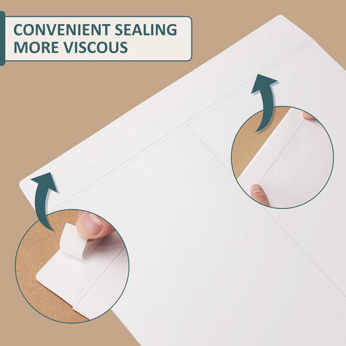 18Pcs 9x12 Catalog Envelopes, White Self Seal Security Envelopes, Manilla Envelopes, Printable White Envelopes, Gummed Closure Document Envelopes ...