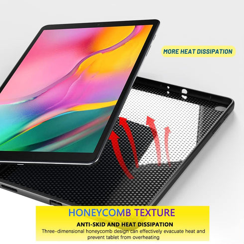 Case for Samsung Galaxy Tab A 10.1 2019 (SM-T510/T515) - Thin and Soft Tablet Protective Cover, Black...