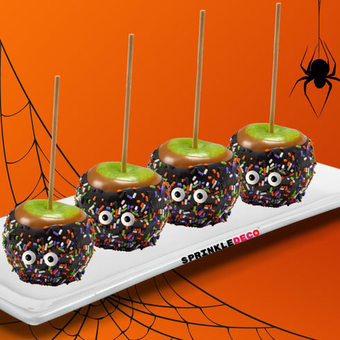 Edible Halloween Eyeballs Orange Black Purple Green White Cake Confetti Sprinkles Cake Cookie Cupcake Ice cream Donut Jimmies Quins 4oz...