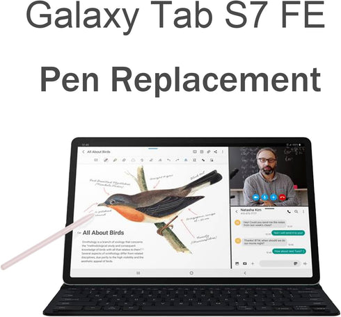 2 Pack Mystic Pink Galaxy Tab S7 FE S Pen Replacement Stylus Pen for Samsung Galaxy Tab S7, Tab S7 FE SM-T730, SM-T733, SM-T736B Stylus Pen...