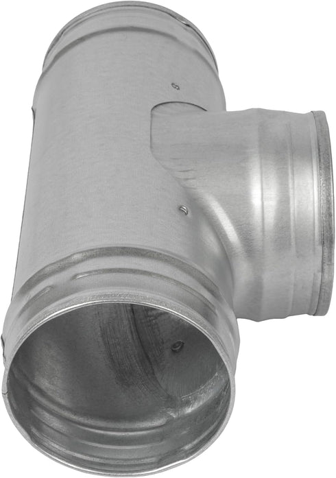 4'' Inch Duct Splitter to 90° Degree 4" Inch Branch for Exhaust Fan, Dryer Vent Hose - 3 Way Duct Hose Connector, T Shape, T Joint Metal, Ducting ...