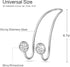 4 Pack Bling Car Hooks - Universal Car Headrest Hooks, Stainless Steel Car Seat Hooks for Women Bags & Purses (Silvery)...