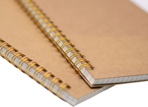 YYaaloa 2pcs Spiral Notebooks A5 6x8 Soft Cover Journals Planners 200 Pages Wirebound Memo Notepads Diary Notebook With black Pen For Work School ...