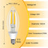 Ganiude E12 Dusk to Dawn Light Bulbs Outdoor, C35 B11 5W 60W Equivalent 500LM 2700K Warm White Photocell Sensor Filament Candelabra Bulbs, Auto ON...
