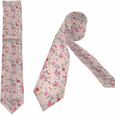 Eiffel Tower Men's Tie Baguette Bike Other Country Symbols Formal Business Wedding Neckties Ties For Men Magenta Cream...