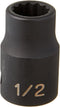 Grey Pneumatic (2116R) 1/2" Drive x 1/2" Standard 12-Point Socket...