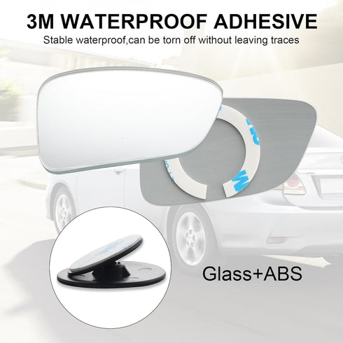 LivTee Blind Spot Car Mirror, HD Glass Frameless Convex Side Mirror Blindspot, Wide Angle Rear View Car Mirrors for Cars SUV Trucks and RVs - Car ...