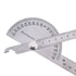 Angle Protractor Angle Finder Ruler 0-180 Degrees Stainless Steel Protractor Swing Arm Adjustable Screw Woodworking Ruler Angle Measure Tool for E...