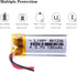 3.7V Lipo Battery 120mAh Rechargeable Lithium ion Polymer Battery 401230 Lithium Polymer ion Battery with Two Lines...