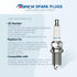 TORCH K5RTC Spark Plug Replace for CHAMPION RC14YC RC12YC, for Briggs & Stratton 496018S 491055 491055S 491055T 72347GS 72347 805015 M78543, for N...