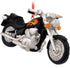 Black Motorcycle With Flames Resin Hanging Christmas Ornament...