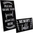 Juvale Celebration of Life Decorations Memory Signs for Funeral, Memorial Service, Graduation, Wedding, Bridal Shower, Birthday Party Celebration,...