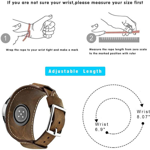 Compatible with Samsung Galaxy Watch 46mm/Watch 3 45mm/Gear S3 Frontier/Classic/Pebble Time/Garmin Vivoactive 4/Fossil Q/HUAWEI Watch 3 Bands, 22m...