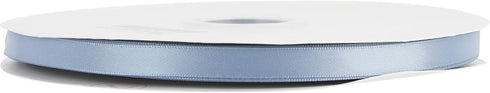 MEEDEE Dusty Blue Ribbon 3/8 Inch Dusty Blue Double Faced Satin Ribbon Blue Silk Ribbon Blue Wedding Ribbon for Gift Wrapping Ribbon for Hair Ribb...