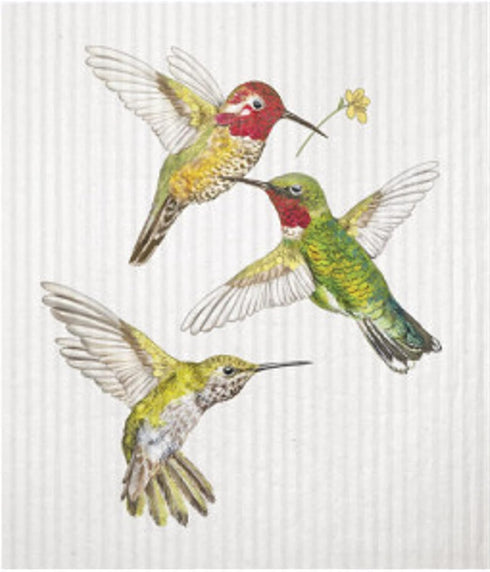 2 Mary Lake Thompson SC345 Reusable Kitchen Sponge Cloths, Hummingbirds...