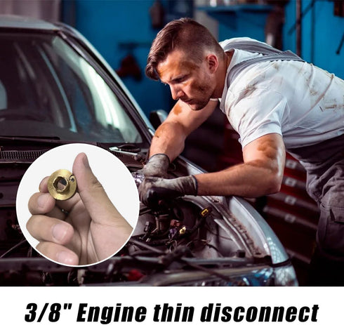 22930 3/8" Low Profile Disconnect Tool, Oil Fuel Line Disconnect Tool Compatible with 3/8 Inch Fitting Found on Oil Cooler Lines for Transmissions...