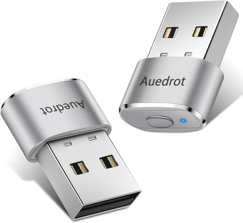 AUEDROT Mouse Jiggler Undetectable Metal USB Mouse Mover with Switch Button, Automatic Mini Mouse Shaker with 2 Jiggle Modes, Plug and Play, Keep ...