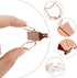 55 Pieces Metal Rose Gold Binder Clips 2 Size 25 Pcs Cute Cat Shaped Binder Clips and 30 Pcs Cat Paper Clips Paper Bookmark Animal Clips Office Su...