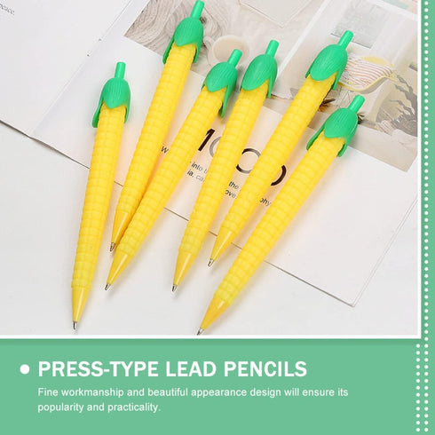10pcs Corn Mechanical Pencil 0.5mm, Corn Pencils Cute Pencil, Creative Mechanical Pencils Bulk for , Students Writing Drawing Sketch...