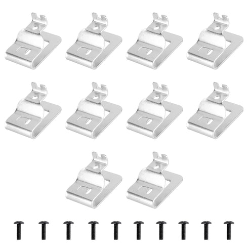 Stainless Steel Belt Clips for Dewalt - 10PCS Drill Tool Clips Hook Kit with Screws for Dewalt N268241, Compatible with 20V Power Tools Including ...