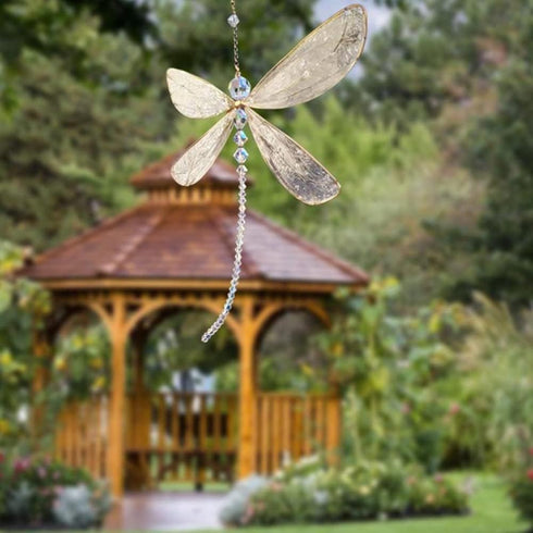 Dragonfly Crystal Suncatcher Rainbow Maker Prism,Hanging Crystals Ornament for Window Garden Home Decor (Dragonfly)...
