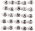 1000pcs Silver Letter Beads for Bracelets, 4x7mm Black Alphabet A-Z Beads Friendship Bracelets Jewelry Making Kit for Teen Girl Gifts...