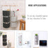 AUHOKY 3Pcs Wall Closet Hanging Storage Bag, Premium Linen Fabric Over The Door Organizer, Hanging Storage Pouches with 3 Pockets for Bedroom Bath...