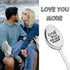 Love You More Spoon Gifts for Him Her Wife Husband Anniversary Birthday Gifts for Boyfriend Girlfriend Christmas Gift for Couples Tea Coffee Spoon...