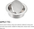 Circular Flush Pull Handle(34mm/1.34") 1Pcs, Zinc Alloy Recessed Pull Handle with Screws - for Drawer Sliding Door, Dark Silver...