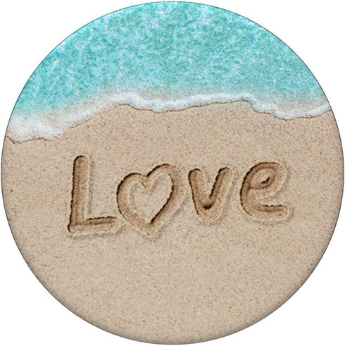 Beach Sand Love - Cell Phone Mount & Hand Holder Knob 6858 PopSockets PopGrip: Swappable Grip for Phones & Tablets PopSockets Adhesive PopGrip...