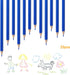 25pcs Checking Pencils advertising pencil Erasable Pencils Pre-Sharpened #2 HB with Eraser including a Free sharpener (Blue)...