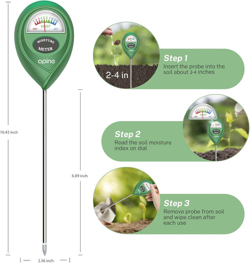 Soil Moisture Meter, Plants Moisture Meter, Plant Water Meter for Indoor/Outdoor Plants? Hydrometer for Plants?Green?...