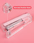 Clear Acrylic Stapler, Desktop Stapler, Office Stapler, Elegant Modern Desk Accessory for The Desk at Home, Office, or School?Pink?...