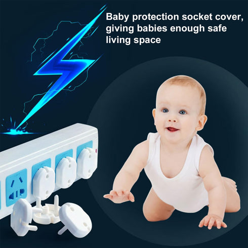 Heyiarbeit 30pcs Outlet Covers Child Proof Plug Cover Electrical Protector Safety Caps for Home Office Electrical Outlets Child Safety Socket Cove...