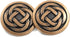 Bezelry 12 Pieces Tiny Celtic Knot Metal Shank Buttons. 20mm (3/4 inch) (Antique Copper)...