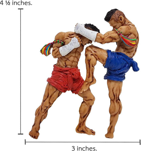 4¼" Muay Thai Hak KOR Erawan or Break The Elephant’s Neck Basic Movement Muaythai Boxing Martial Arts 3D Resin Fridge Magnet Souvenir Refrigerator...