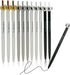 12-Pack Premium refillable&retractable cute dog gel pens,Fine Point 0.5mm black ink,12 pcs of fun pens...