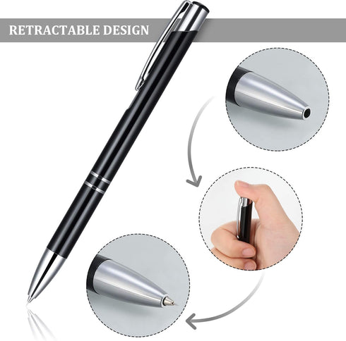 Zonon Air Release Pen Pin Pen Craft Vinyl Weeding Tools Air Release Weeding Tool Stainless Steel Point Retractable Weeding Tools with Refills(Silv...
