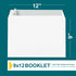 9x12 Booklet Envelopes - 15 pack - Mailing Envelopes Self Seal - Plain White Envelopes with Peel & Seal Closure - Open-Side 9 x 12 Envelopes - 28 ...