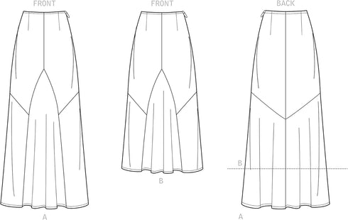 New Look Misses' Skirt Sewing Pattern Kit, Code N6702, Sizes 6-8-10-12-14-16-18...
