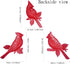 Usupgift Cardinal Birds Metal Set of 3 Wall Art Gift for Garden Fence Patio Porch Home Decoration (Red Cardinal-1)...