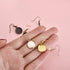 LANBEIDE 12mm Earring Wire Hooks with Glass Cover Cabochon Setting, 84 Pcs 7 Colors Alloy Earring Bezel Trays for Jewelry Making...