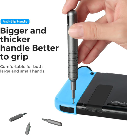 Screwdriver - 51 in 1 Screwdriver Set with 48Pcs Mini Screwdriver Bits, Magnetic Screwdriver Phillips, Slotted, Square, Torx, Hex, Screwdriver Han...