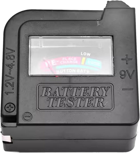 Black BT860 Tester Voltage Checkers Voltage Meter for AA AAA 9V 1.5V Button Cell Batteries Voltage Tester Electrical Equipment Tools for Home Impr...